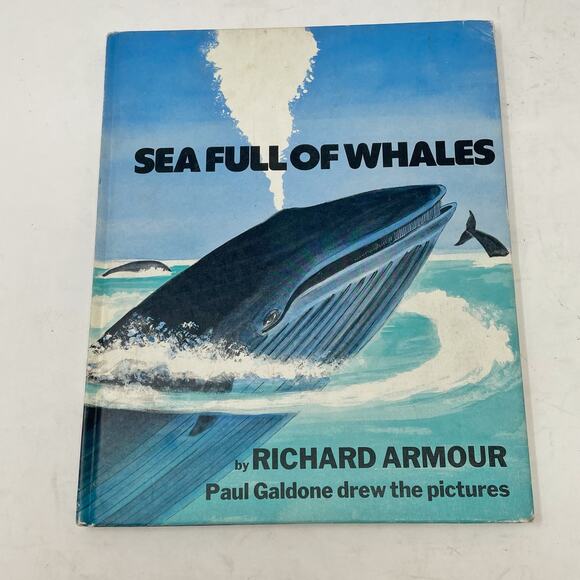 Three Vintage Hardcover Ocean Books Childrens Ex Library Whales Walrus Sea - Picture 7 of 8